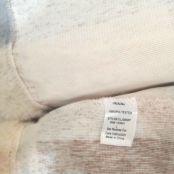 EUC Women's Faux Fur Plaid Jacket size Large - Picture 6 of 6